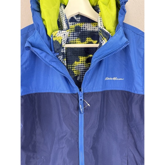 Eddie Bauer Youth‎ Boy's Size Large (14/16) Lone Peak 3-in-1 Blue Jacket - Picture 1 of 11